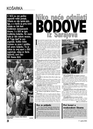 Niko neće odnijeti bodove iz Sarajeva