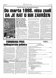 Do marta 1998. nisu znali DA JE RAT U BiH ZAVRŠEN