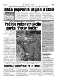 Počinje rekonstrukcija parka Petar Kočić