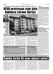 SFOR pretresao stan šefa  Kabineta Zorana Đerića