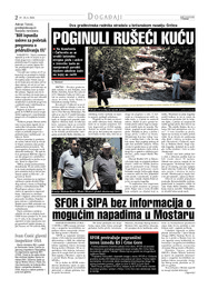 SFOR i SIPA bez informacija o  mogućim napadima u Mostaru