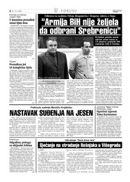 Armija BiH nije željela da odbrani Srebrenicu