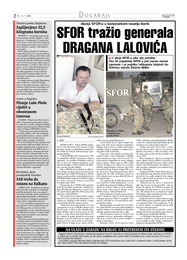 SFOR tražio generala DRAGANA LALOVIĆA