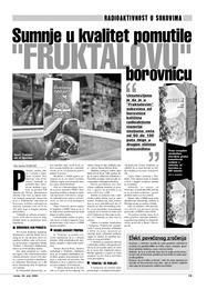 Sumnje u kvalitet pomutile FRUKTALOVU Borovnicu