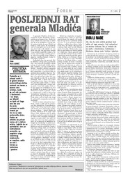 POSLJEDNJI RAT  generala Mladića