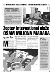 Zepter International ulaže  OSAM MILIONA MARAKA