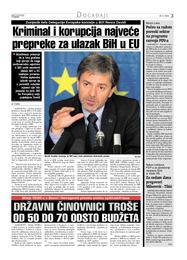 Kriminal i korupcija najveće prepreke za ulazak BiH u EU