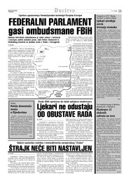 FEDERALNI PARLAMENT gasi ombudsmane FbiH