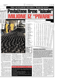 Povlaštene firme "isisale" MILIONE IZ "PIVARE"