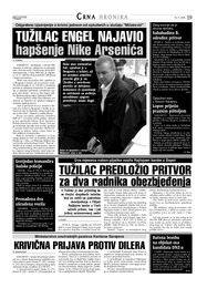 TUŽILAC ENGEL NAJAVIO hapšenje Nike Arsenića
