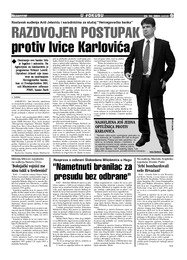 RAZDVOJEN POSTUPAK protiv Ivice Karlovića