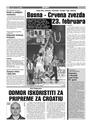 Bosna Crvena zvezda  23. februara
