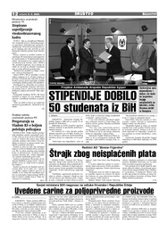 STIPENDIJE DOBILO  50 studenata iz BiH