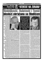 Nedeljković, Bulatović i Tomić ideolozi obračuna sa Đinđićem