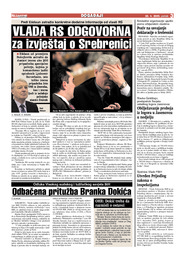 VLADA RS ODGOVORNA za izvještaj o Srebrenici