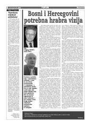 Bosni i Hercegovini  potrebna hrabra vizija