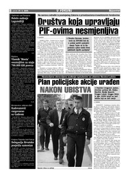 Plan policijske akcije urađen  NAKON UBISTVA