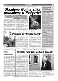 Ukradena Gojina slika pronađena u Podgorici
