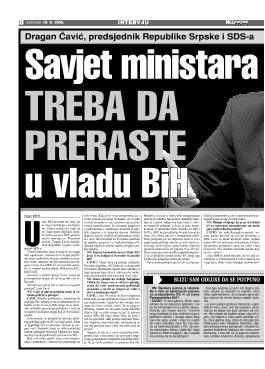 Savjet ministara TREBA DA PRERASTE u vladu BiH