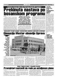 Gimnaziju Mostar obnavlja Uprava