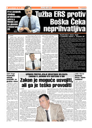 Tužba ERS protiv Boška Čeka  neprihvatljiva