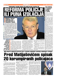 Pred Matijaševićem spisak 20 korumpiranih policajaca