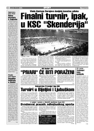 Finalni turnir, ipak, u KSC Skenderija