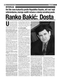 Ranko Bakić: Dosta ste lagali moj narod!