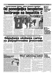 Od ponedjeljka besplatno testiranje na hepatitis C