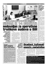 NOVAC IZ 14 BUDŽETA nedovoljan za operativne troškove sudova u BiH