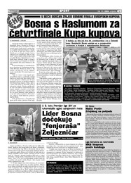 Bosna s Haslumom za ČETVRTFINALE KUPA KUPOVA