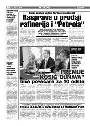 Rasprava o prodaji rafinerija i Petrola