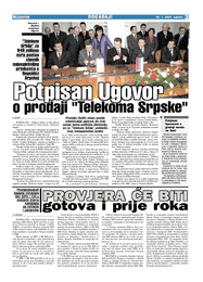 Potpisan Ugovor o prodaji Telekoma Srpske