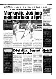 Marković: Još ima  nedostataka u igri