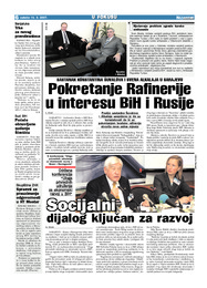Pokretanje Rafinerije u interesu BiH i Rusije