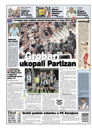 Grobari ukopali Partizan