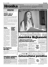 Predozirala se Jasminka Mujkanović