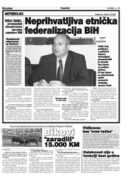 Neprihvatljiva etnička federalizaciia BiH