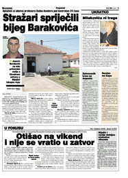 Stražari spriječili bijeg Barakovića