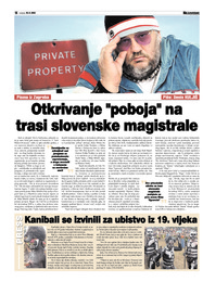 Otkrivanje "poboja" na trasi slovenske magistrale