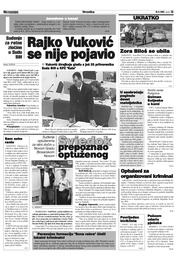 Rajko Vuković se nije pojavio