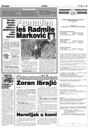 Pronađen leš Radmile Marković