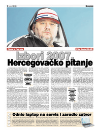 Izbori 2007. Hercegovačko pitanje