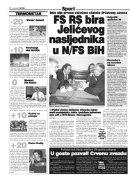 FS RS bira Jelićevog nasljednika u N/FS BIH