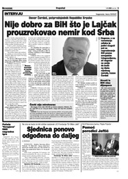Nije dobro za BiH što je Lajčak prouzrokovao nemir kod Srba