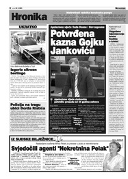Potvrđena kazna Gojku Jankoviću