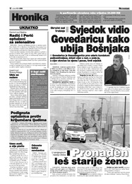 Svjedok vidio Govedaricu kako ubija Bošnjaka