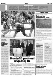 Mustafić podnosi izvještaj IK