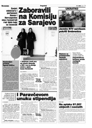 Zaboravili na Komisiju za Sarajevo
