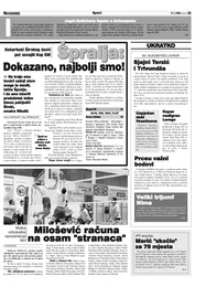 Milošević računa na osam "stranaca"